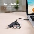 Vention 4-Port USB 2.0 Hub With Power Supply 0.15m - CHMBB Fashion