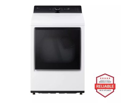 7.3 cu. ft. Ultra Large Capacity Rear Control Electric Dryer with LG EasyLoad™ Door and AI Sensing Hot on Sale