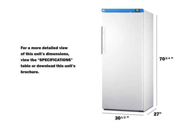 18 CU.FT. Upright Manual Defrost Refrigerator For Discount