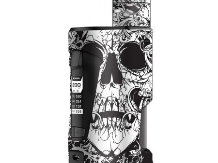 Crazy Lineart Skull Design G Box Squonk Geek Vape Skin Online now