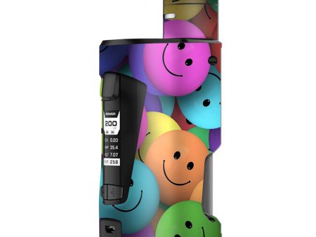 Colorful Smiley Faces Balls G Box Squonk Geek Vape Skin Fashion