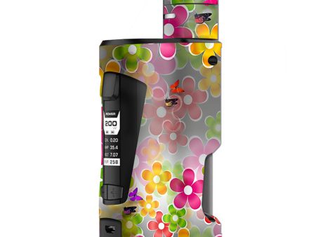 Butterflies And Daisies Flower G Box Squonk Geek Vape Skin For Discount