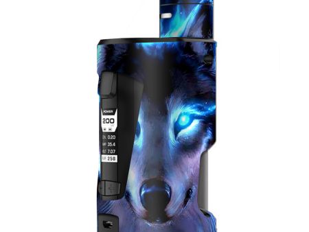 Wolf Glowing Eyes Fire G Box Squonk Geek Vape Skin on Sale